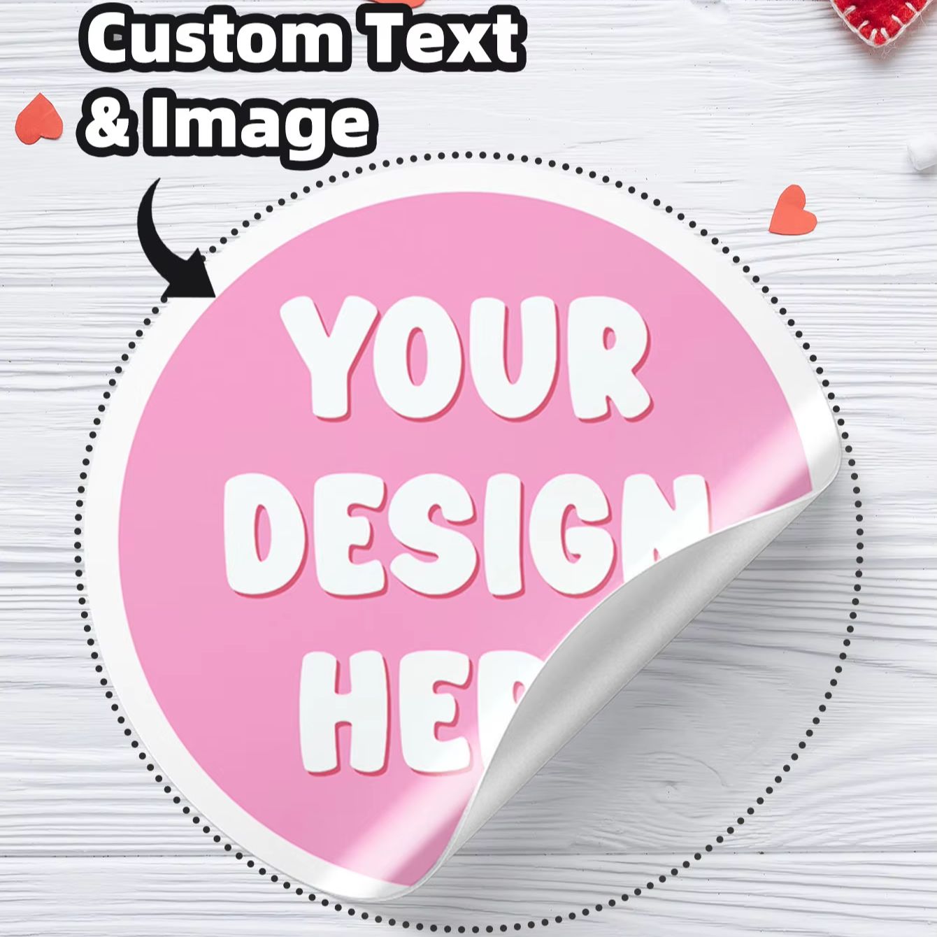 Personalised Candle Label - 1/48/96PCS Aangepaste ronde waterdichte stickers Gepersonaliseerde