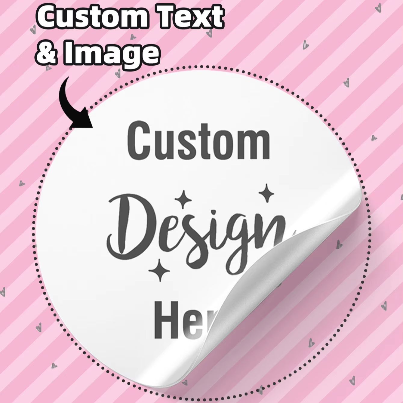 Personalised Candle Label - 3/5/6CM op maat gemaakte waterdichte ronde